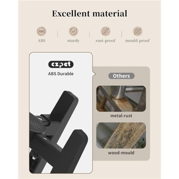 Dog Bowl Stand with Adjustable Width [Stand Only], Elevated Pet Water & Food - Picture 6 of 7